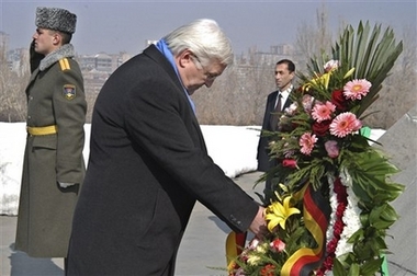 Le ministre allemand des Affaires étrangères a rendu hommage aux victimes du génocide arménien