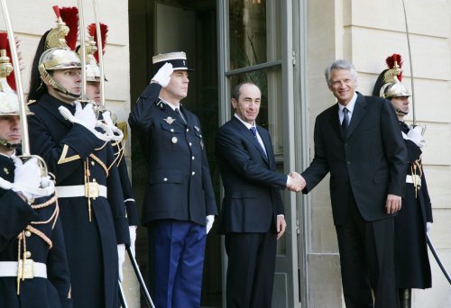 Dominique de Villepin a rencontré, le 20 février, Robert Kotcharian, président de la République d’Arménie