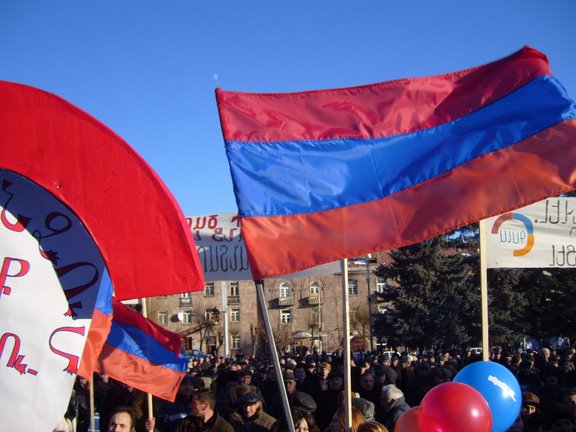 Marche en faveur de la liberté de diffuser la télé Gala