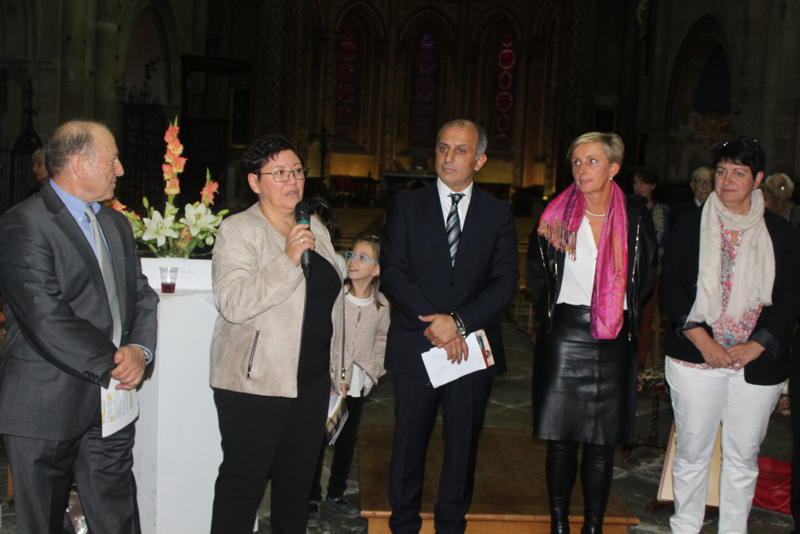 Vernissage de l’exposition « Nous sommes l’avenir » dans la magnifique Collégiale Saint-Barnard de Romans (Drôme)