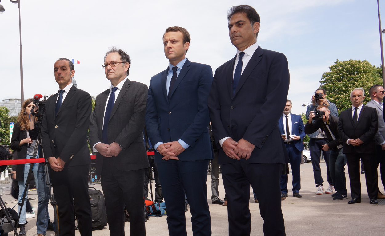 François Hollande, Emmanuel Macron et Anne Hidalgo aux côtés de la commmunauté arménienne