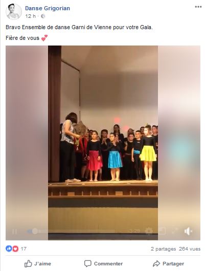 Bravo Ensemble de danse Garni de Vienne pour votre Gala.