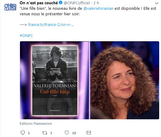 Une fille bien, le nouveau livre de Valérie Toranian est disponible !