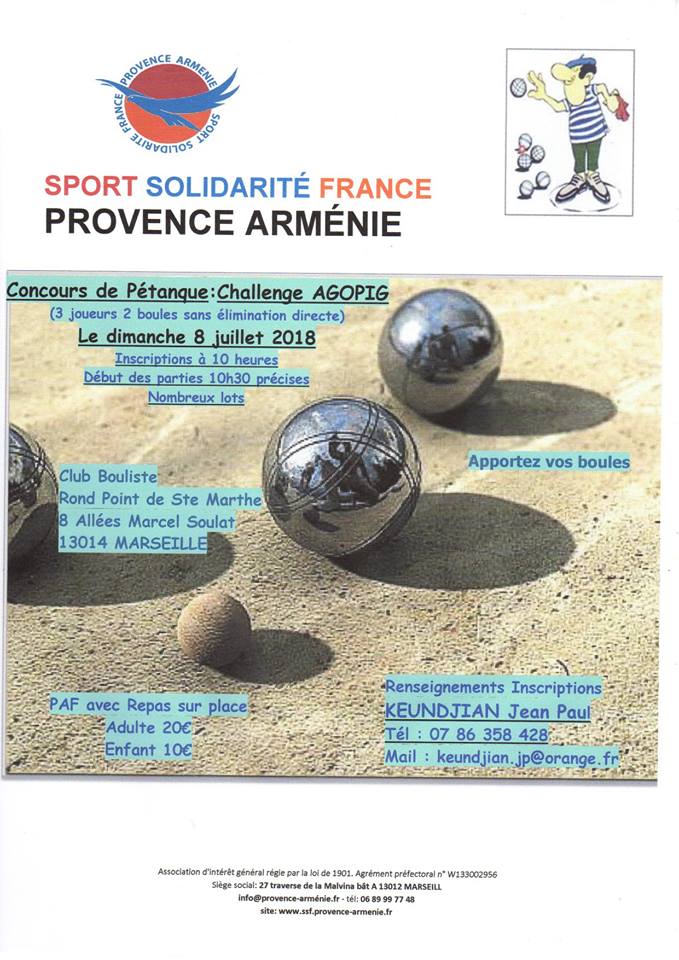 Concours de pétanque – Challenge Agopig