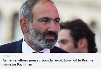 Arménie: «Nous poursuivons la révolution», dit le Premier ministre Pachinian