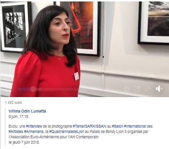 Exclu, une interview de la photographe Tamar SARKISSAN au Salon International des Artistes Arméniens