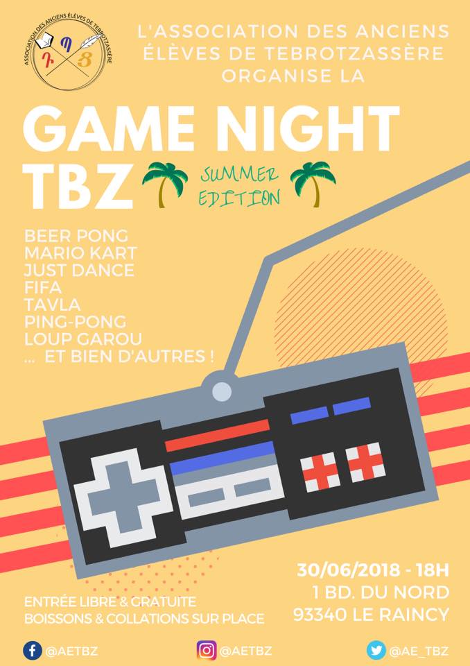 Anciens élèves de Tebrotzassère‎ – GAME NIGHT [SUMMER EDITION]