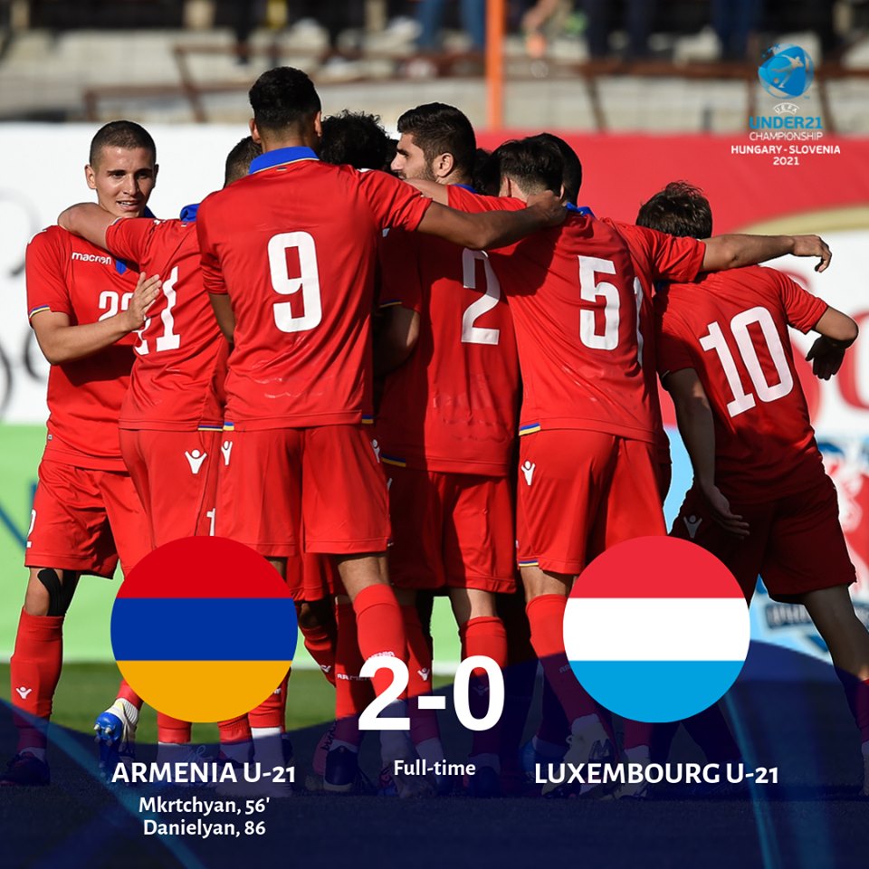 En U21 l’Arménie s’impose 2-0 face au Luxembourg