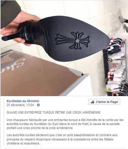 Quand une entreprise turque piétine une croix arménienne