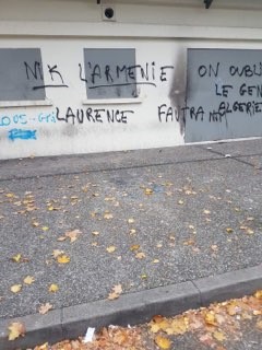 Des tags anti-arméniens inscrits cette nuit dans les rues de Meyzieu