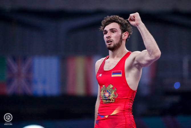 Arsen Harutyunyan (Arménie, 57 kg) vice-champion du monde de lutte-livre à Belgrade (Serbie) ce soir