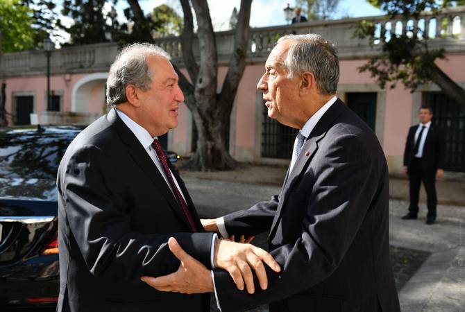 Le Président arménien Armen Sargsyan a félicité Marcelo Rebelo De Sousa pour sa réélection à la présidence du Portugal