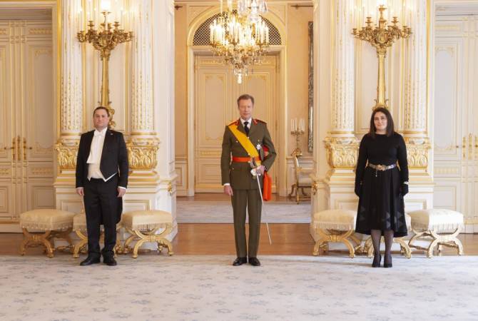 L’Ambassadeur Tigran Balayan remet ses lettres de créance au Grand-Duc de Luxembourg Henri Albert