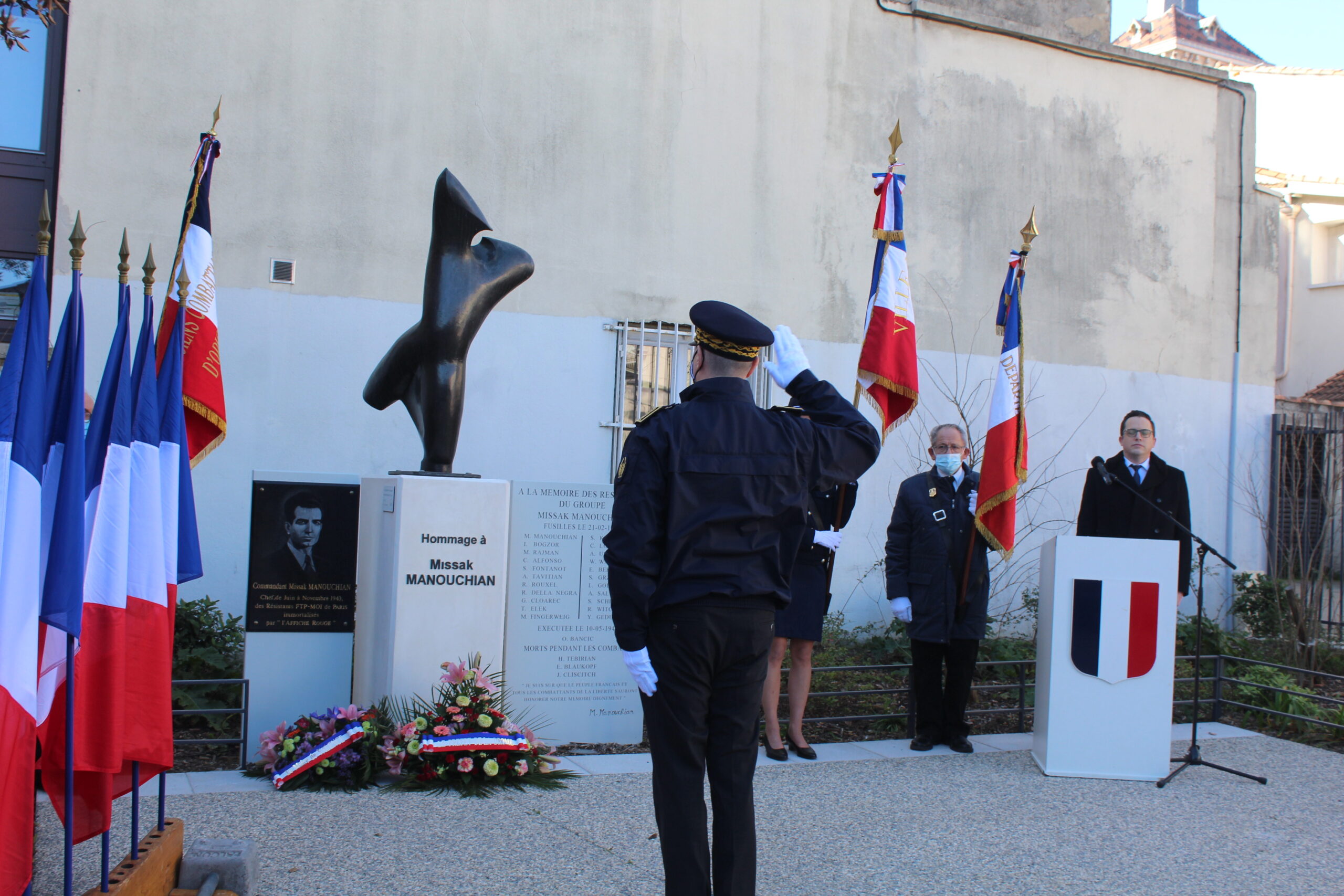 Valence a commémoré le 77e anniversaire de l’exécution du Groupe Manouchian