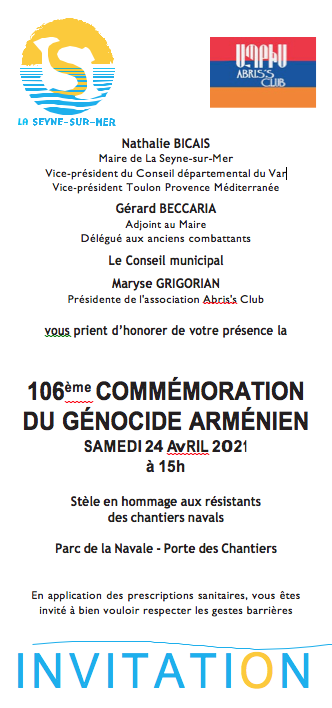 106e commémoration du génocide arménien