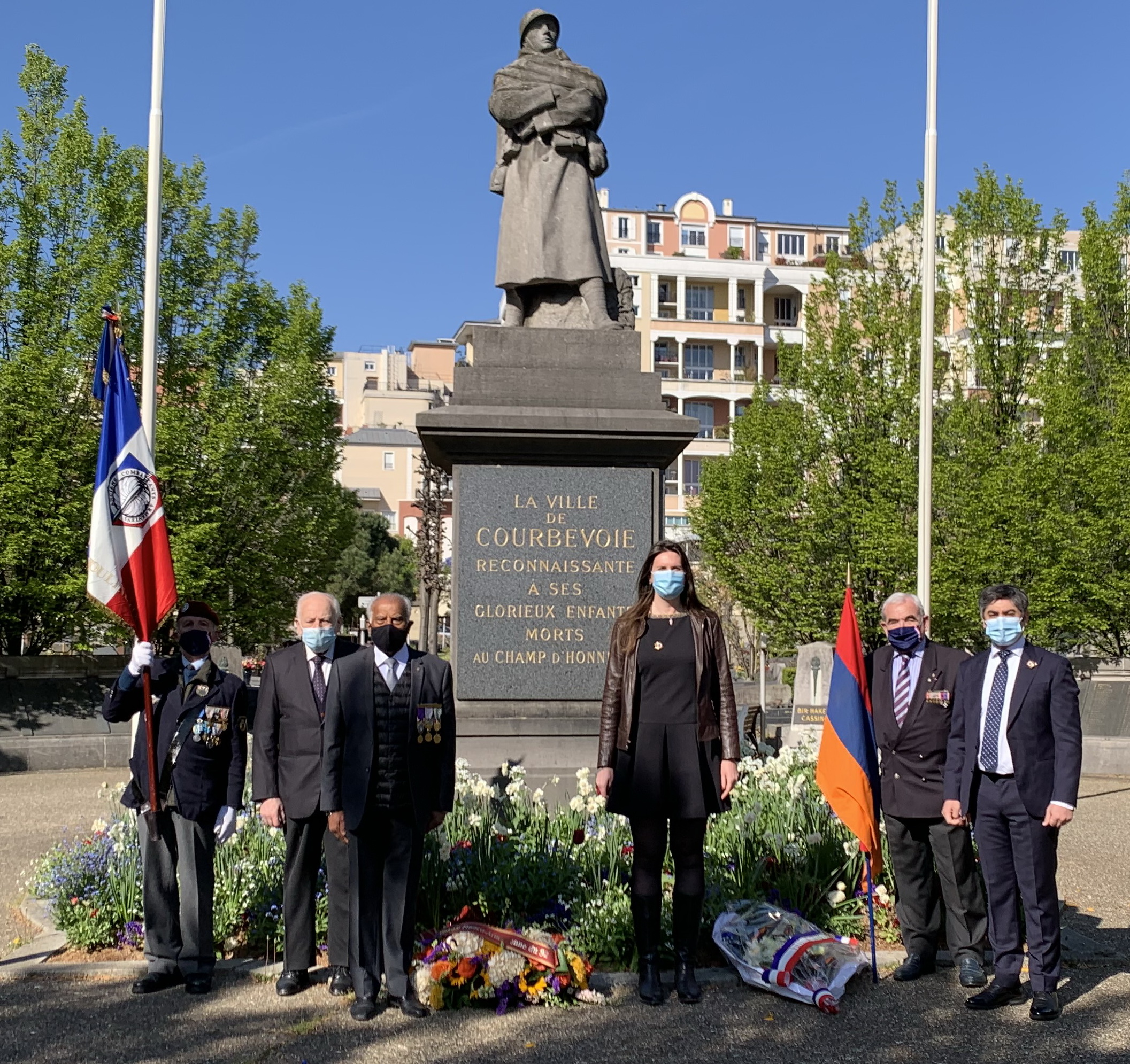 Commémoration à Courbevoie