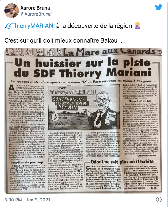 Aurore Bruna : Thierry Mariani à la découverte de la région