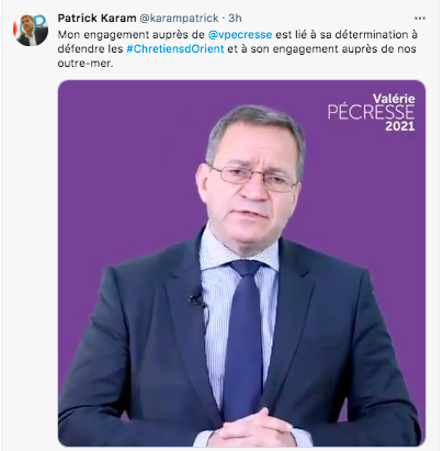 Patrick Karam : Mon engagement auprès de Valérie Pécresse