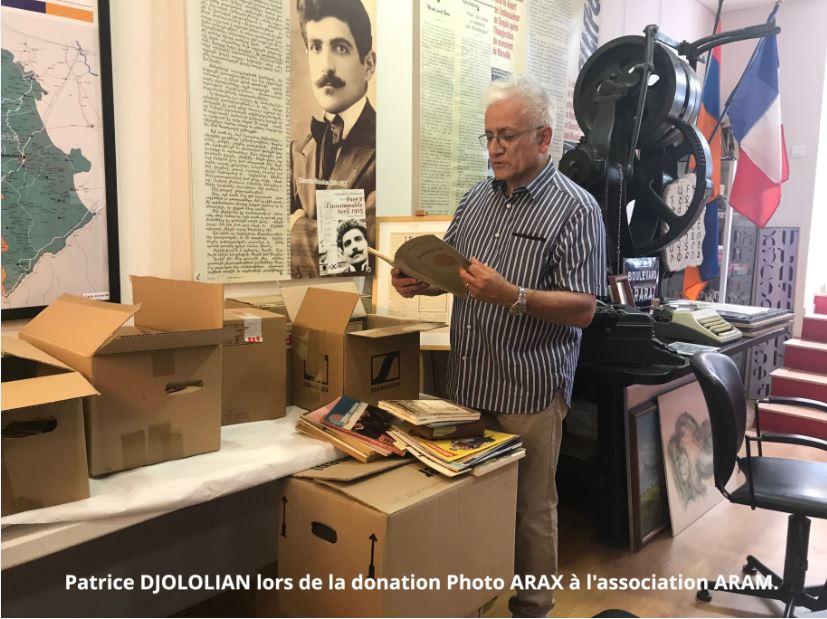 Donation des photos ARAX, collection DJOLOLIAN à l’association ARAM