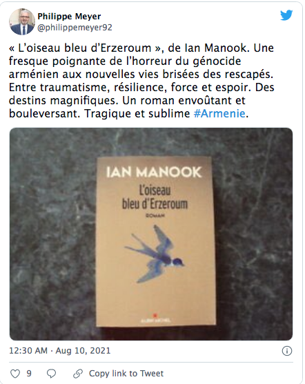 Philippe Meyer : l’oiseau bleu d’Erzeroum sublime, envoutant