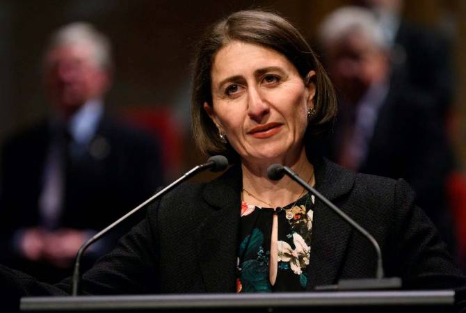 Gladys Berejiklian le Première ministre de Nouvelle-Galles du Sud, a appelé le gouvernement australien à reconnaître le génocide arménien