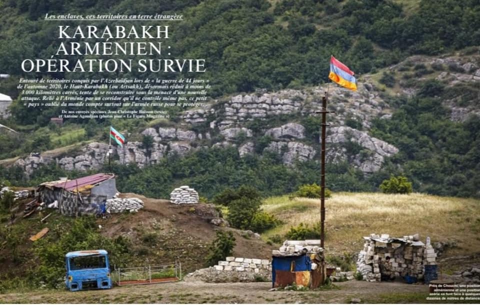 Le Figaro Magazine de ce vendredi 20 août consacre 10 pages à l’Arménie et l’Artsakh avec Jean-Christophe Buisson et le photographe Antoine Agoudjian