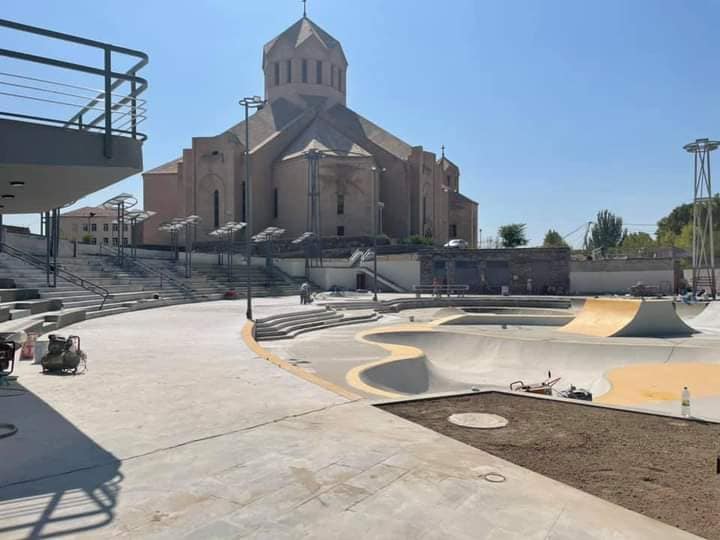 Les travaux du skatepark d’Erévan se termineront au plus tard fin septembre