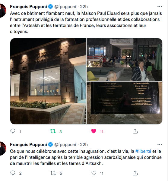 F.Pupponi : le bâtiment flambant neuf du centre P.Eluard