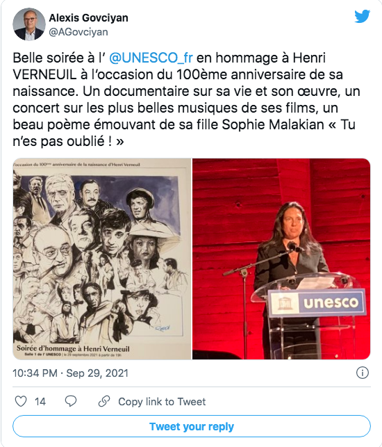 Alexis Govciyan : l’hommage de l’Unesco à Verneuil