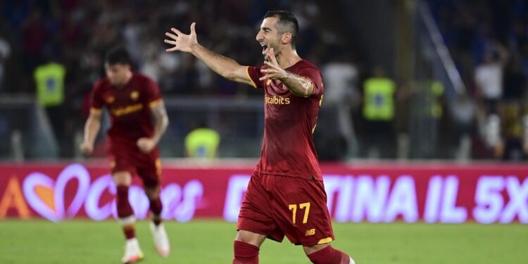 L’Arménien Henrikh Mkhitaryan auteur d’un but et d’une passe décisive lors du match AS Rome-Empoli (2-0)