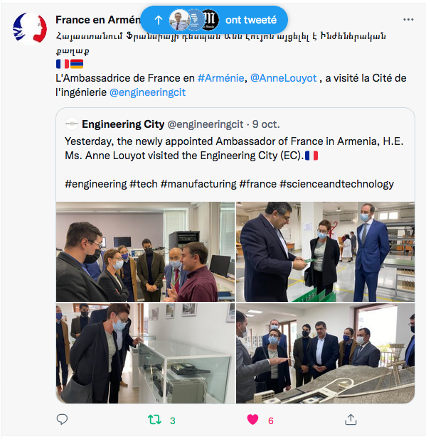 Ambassade de France : visite de la cité de l’ingéniérie