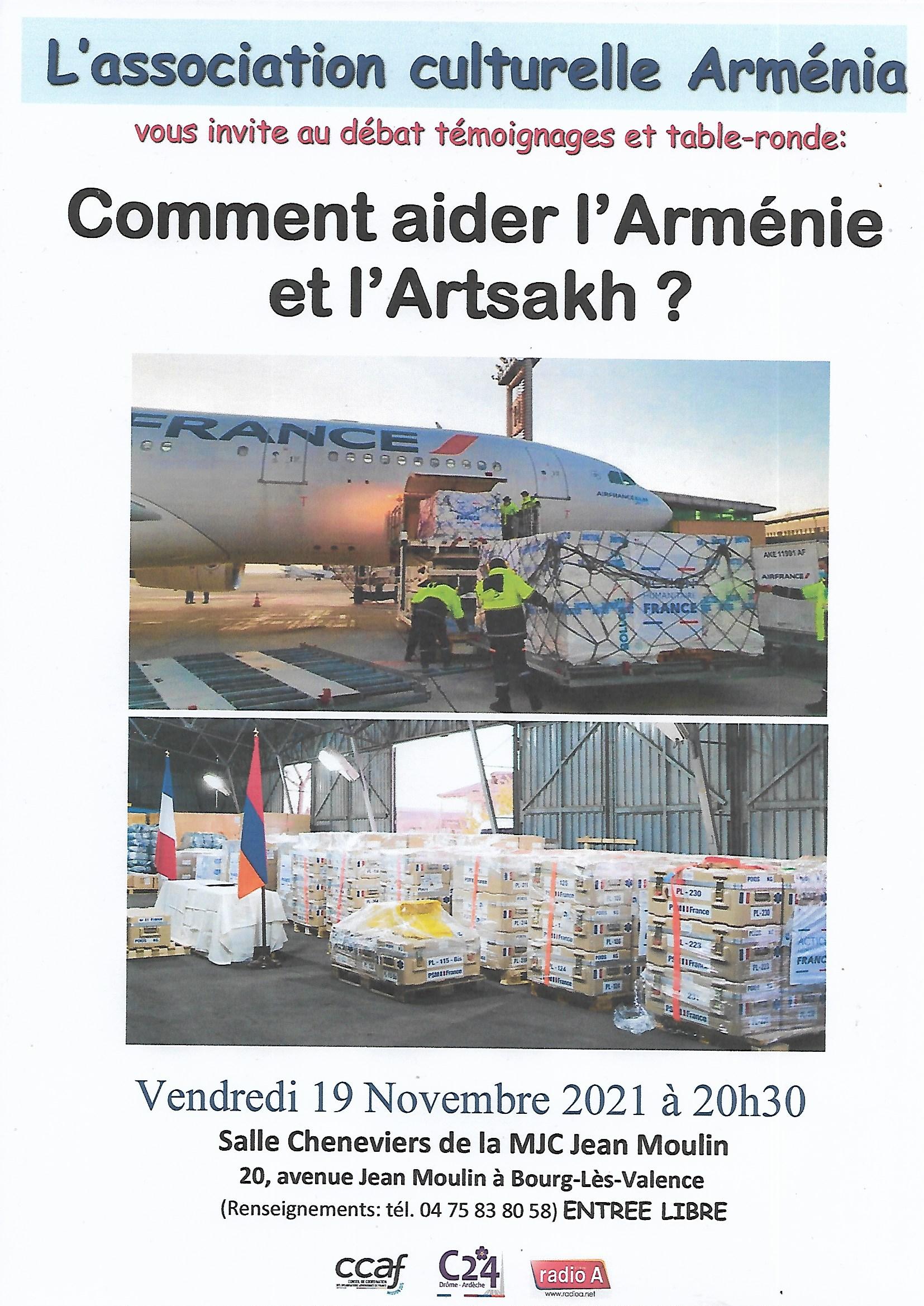 « Arménia » présentera le vendredi 19 novembre le débat « Comment aider l’Arménie et l’Artsakh ? »