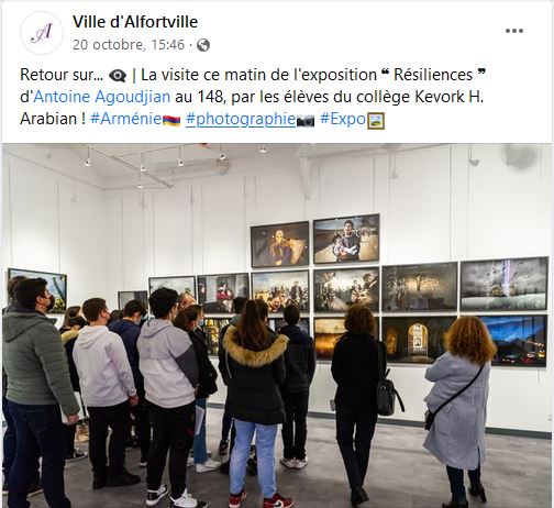 La visite ce matin de l’exposition ❝ Résiliences ❞ d’Antoine Agoudjian