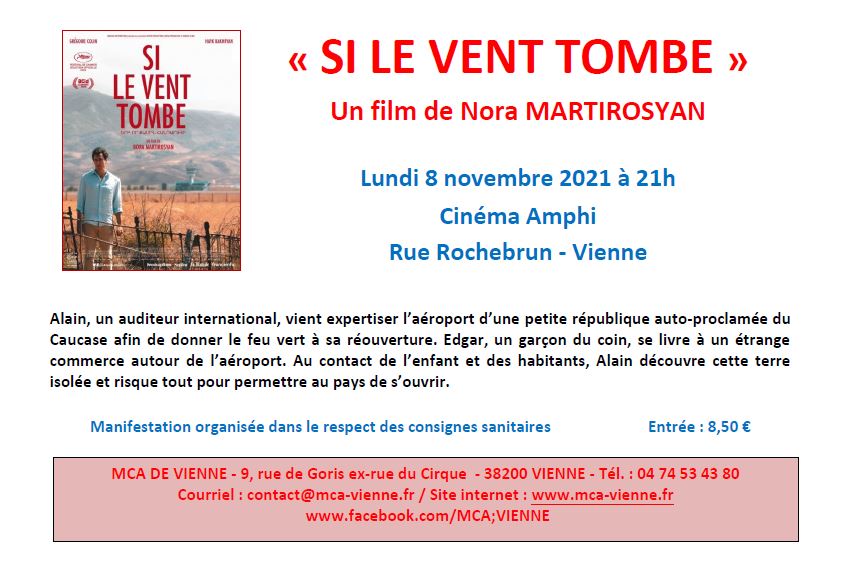 « Si le vent tombe » un film de Nora MARTIROSYAN : lundi 8 novembre à Vienne