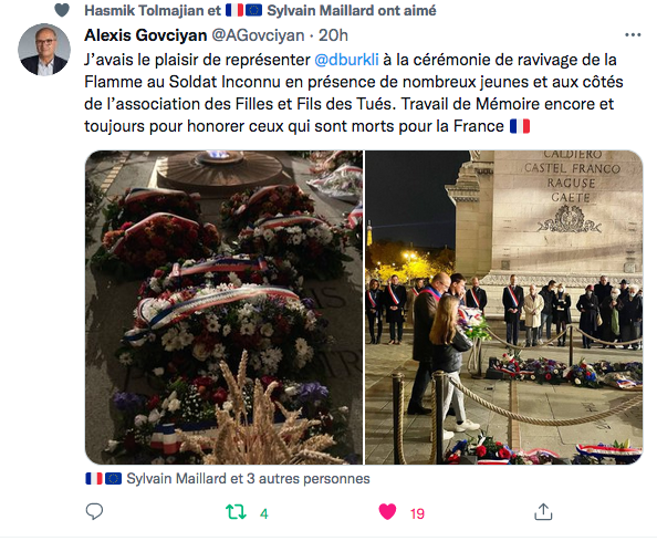 Alexis Govciyan : ravivage de la Flamme