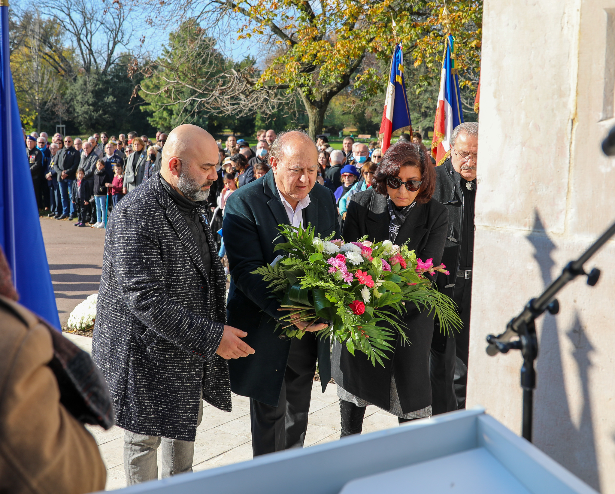 Le C24 Comité du 24 Avril Drôme-Ardèche a déposé la gerbe de la communauté arménienne à la cérémonie du 11 novembre à Valence