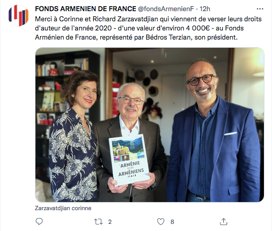 Fonds arménien : Merci à Corinne et Richard Zarzavatdjian