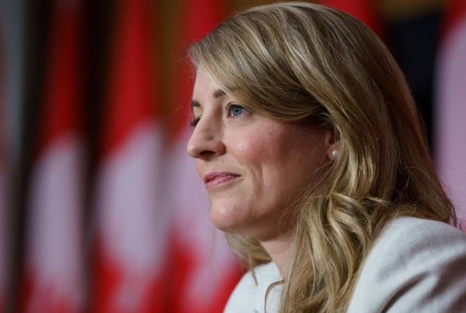 La ministre des Affaires étrangères du Canada, Mélanie Joly exprime la solidarité du Canada envers le peuple arménien