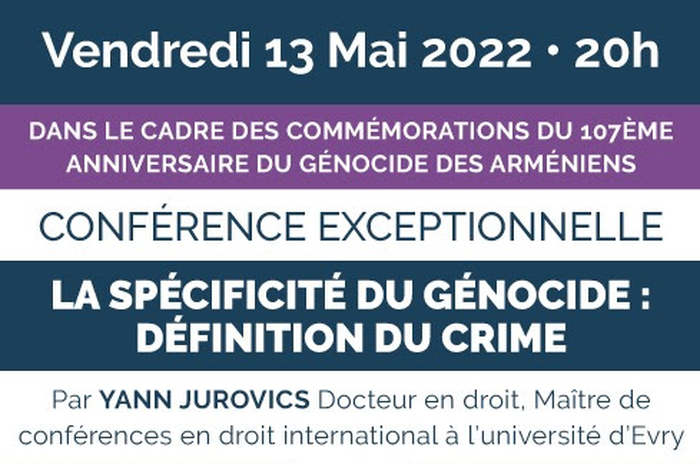 «Crime contre l’humanité» par Yann Jurovics