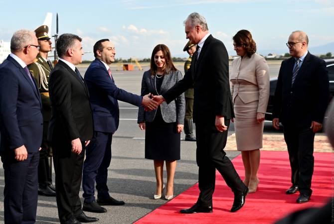 Le président de Lituanie Gitanas Nauseda est arrivé ce soir à Erévan pour une visite officielle de deux jours en Arménie