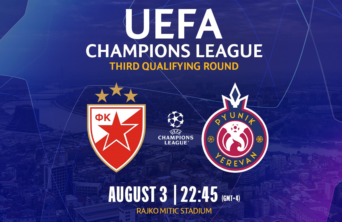 Etoile Rouge Belgrade-Pyunik Erévan ce mercredi soir pour le 3e tour des qualifications de la Ligue des Champions