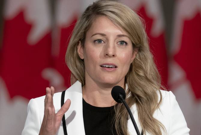 Les coupables de violence doivent être tenus responsables affirme Mélanie Jolie, Ministre des Affaires étrangères du Canada à propos du crime de guerre de l’Azerbaïdjan