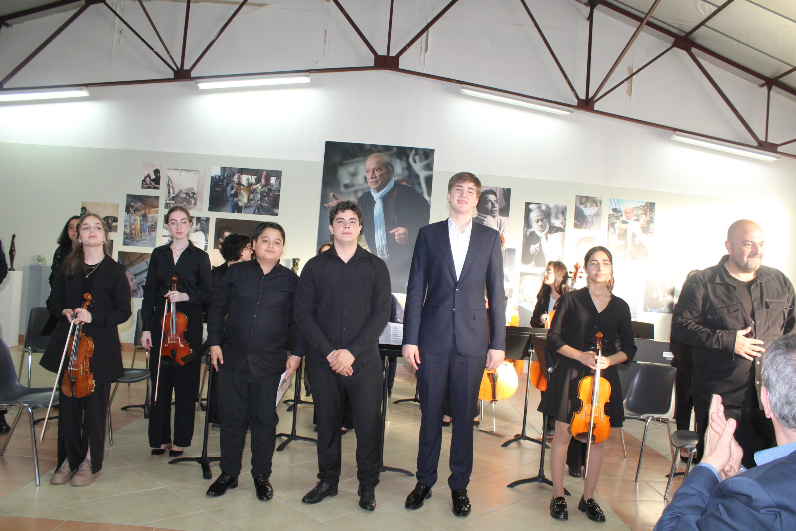 Concert des jeunes du Conservatoire Tchaïkovsky d’Erévan à l’atelier Toros à Romans (Drôme)