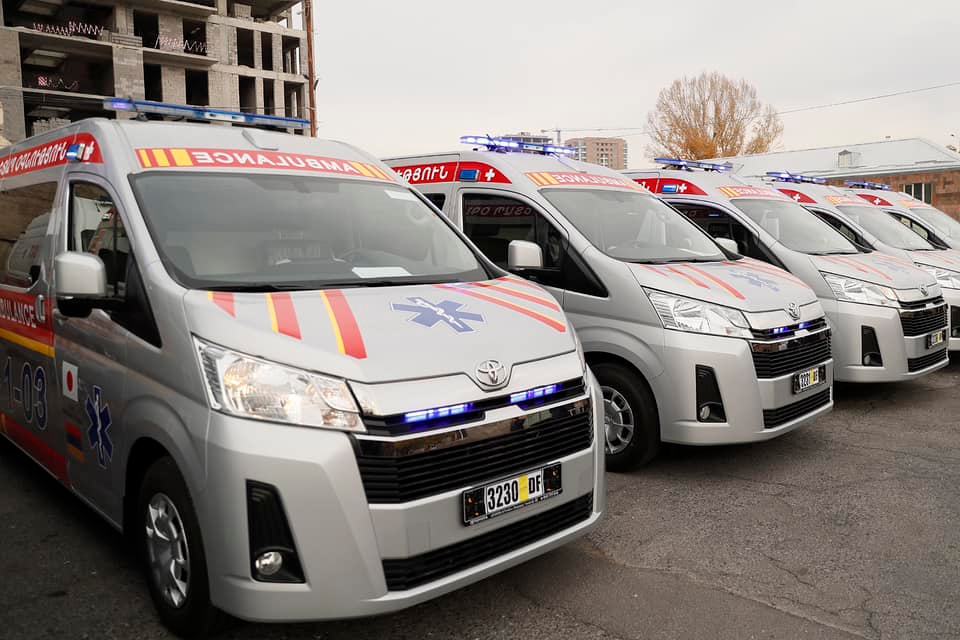 L’Arménie se dote de 39 nouvelles ambulances offertes par le gouvernement japonais