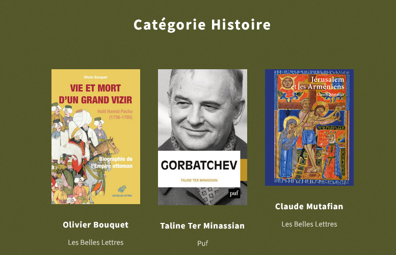 Les Trophées des NAM catégorie Histoire