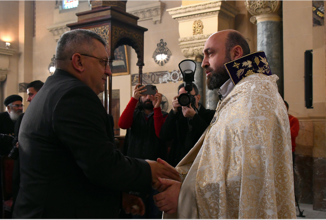 Messe de Noël à l’église apostolique arménienne du Caire