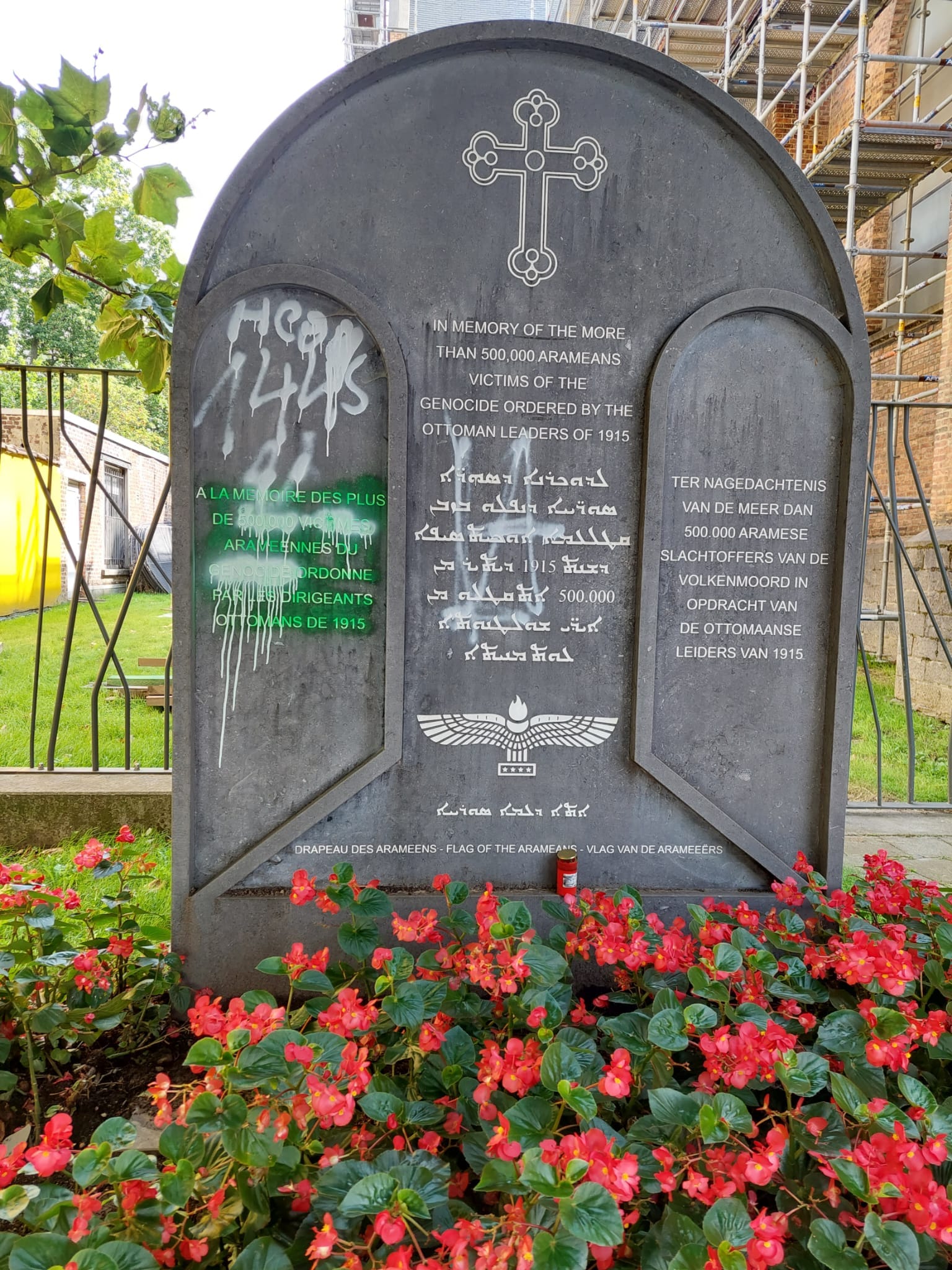 Profanation du monument des victimes assyriennes du Génocide