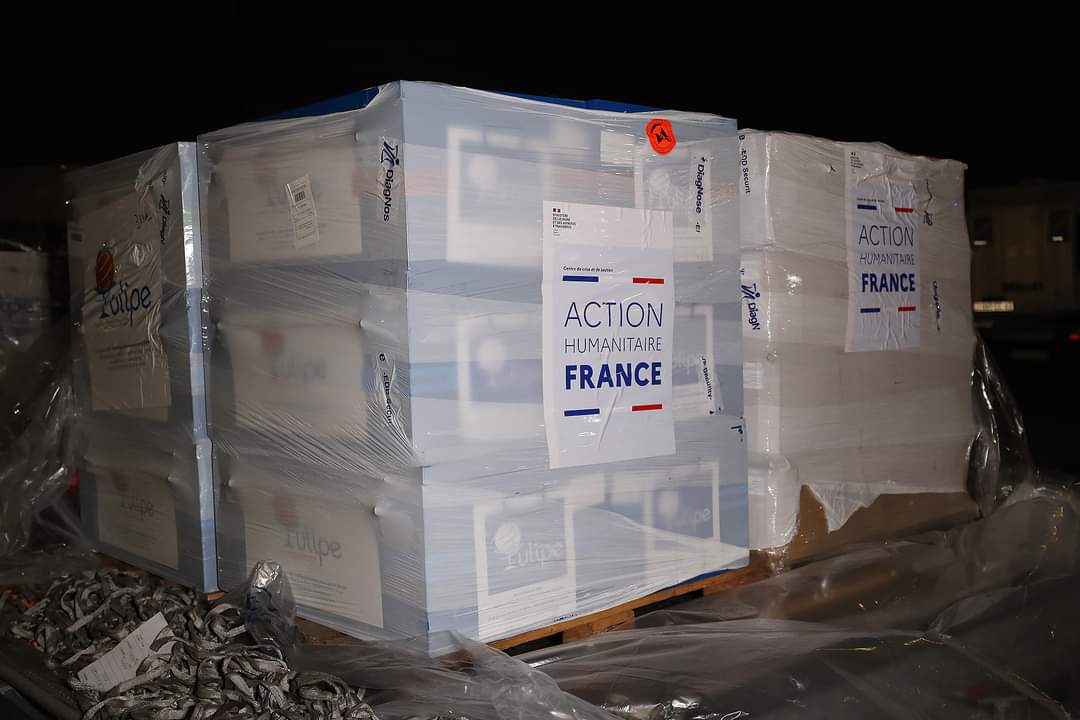 La cargaison humanitaire est arrivée en Arménie en provenance de France