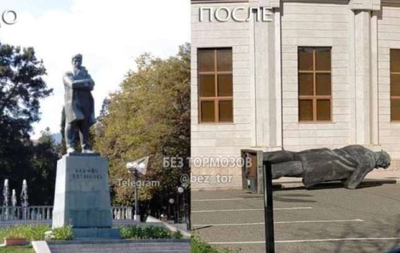 La statue du révolutionnaire arménien Stépan Chahoumian a été vandalisée à Stepanakert