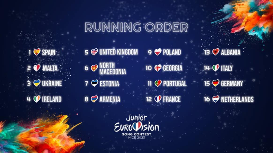 L’Arménie passera en 8e position dans l’ordre des passages de l’Eurovision Junior 2023 ce dimanche à Nice